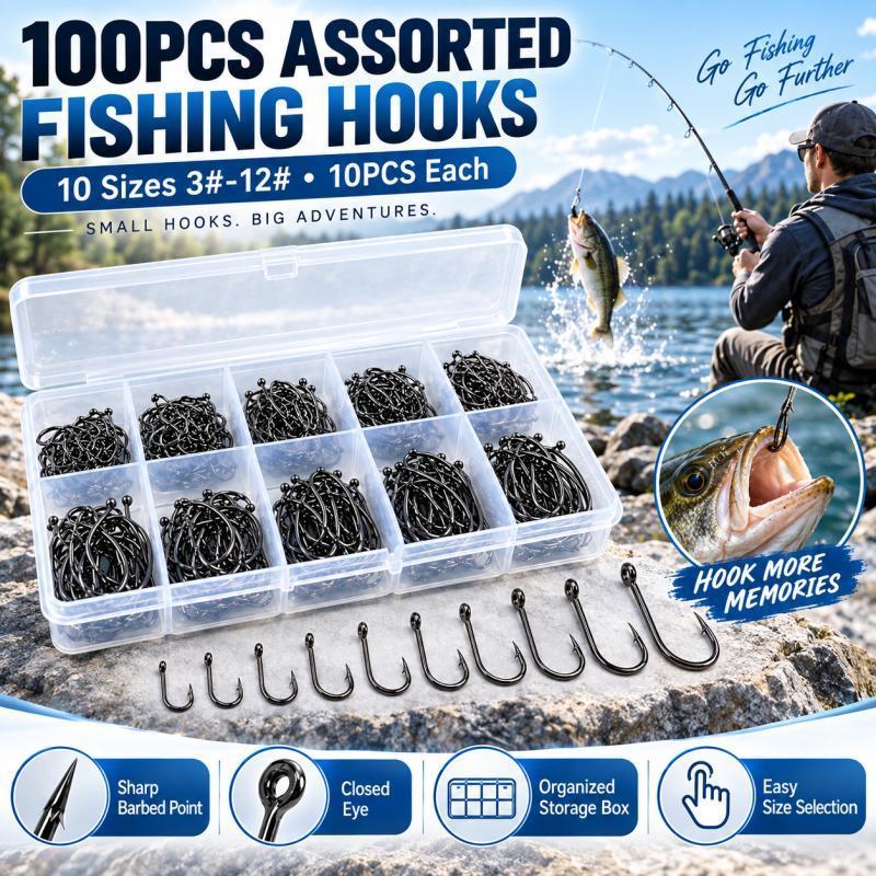 Set da 100 ami da pesca con ar - Fishing Hook Assortment recensione e prezzo