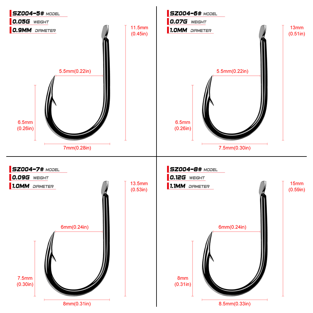 PROBEROS Amo da pesca 200 pezz - Fishing Hook Offset recensione e prezzo